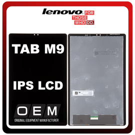HQ OEM Συμβατό Με Lenovo Tab M9, IPS LCD Display Screen Assembly Οθόνη + Touch Screen Digitizer Μηχανισμός Αφής Black Μαύρο (Premium A+)