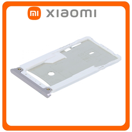Γνήσια Original Xiaomi Redmi 4 Prime, Redmi4 Prime, SIM Card Tray + Micro SD Tray Slot Υποδοχέας Βάση Θήκη Κάρτας SIM Silver Ασημί (Service Pack By Xiaomi)