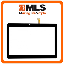 HQ OEM MLS GOLD 10.1'', Touch Screen DIgitizer Μηχανισμός Αφής Τζάμι Black Μαύρο (Grade AAA)