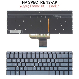 Πληκτρολόγιο hp Spectre 13-ap no Frame us + Backlit