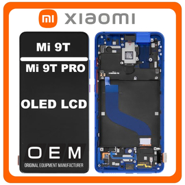 HQ OEM Xiaomi Mi 9T M1903F10G Mi9T PRO M1903F11G OLED LCD Display Screen Οθόνη + Touch Screen Digitizer Μηχανισμός Αφής + Frame Πλαίσιο Blue Μπλε (Grade AAA+++)