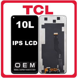 HQ OEM Συμβατό Με TCL 10L (T770H, T770B), IPS LCD Display Screen Assembly Οθόνη + Touch Screen Digitizer Μηχανισμός Αφής Black Μαύρο (Premium A+)