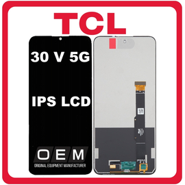 HQ OEM Συμβατό Με TCL 30 V 5G, TCL 30V 5G (T781s) IPS LCD Display Screen Assembly Οθόνη + Touch Screen Digitizer Μηχανισμός Αφής Midnight Gray Μαύρο (Premium A+)