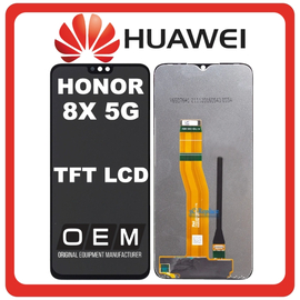 HQ OEM Συμβατό Με Honor X8 5G (VNE-N41) TFT LCD Display Screen Assembly Οθόνη + Touch Screen Digitizer Μηχανισμός Αφής Black Μαύρο (Grade AAA)