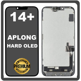 HQ OEM Συμβατό Με Apple iPhone 14+, iPhone 14 Plus (A2886, A2632)​ APLONG HARD OLED LCD Display Screen Assembly Οθόνη + Touch Screen Digitizer Μηχανισμός Αφής Black Μαύρο (Grade AAA)