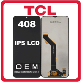 HQ OEM Συμβατό Με TCL 408 (T507D1, T507A), IPS LCD Display Screen Assembly Οθόνη + Touch Screen Digitizer Μηχανισμός Αφής Gravity Grey Μαύρο (Premium A+)