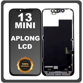 Γνήσια Original For Apple iPhone 13 mini (A2628, A2481) APLONG LCD Display Screen Assembly Οθόνη + Touch Screen Digitizer Μηχανισμός Αφής Black Μαύρο (Grade AAA) (0% Defective Returns)
