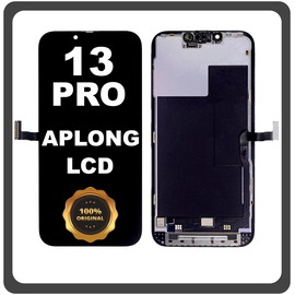 Γνήσια Original For Apple iPhone 13 Pro, iPhone 13Pro (A2638, A2483) APLONG LCD Display Screen Assembly Οθόνη + Touch Screen Digitizer Μηχανισμός Αφής Black Μαύρο