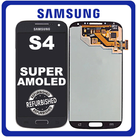 New Refurbished For Samsung I9500 Galaxy S4 (GT-I9500, SGH-I337M) Super AMOLED Display Screen Assembly Οθόνη + Touch Screen Digitizer Μηχανισμός Αφής Black Mist Μαύρο