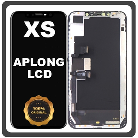 Γνήσια Original For Apple iPhone XS, iPhoneXS (A2097, A1920) APLONG LCD Display Screen Assembly Οθόνη + Touch Screen Digitizer Μηχανισμός Αφής Space Gray Μαύρο (0% Defective Returns)