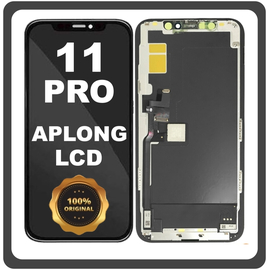 Γνήσια Original For Apple iPhone 11 Pro, iPhone 11Pro (A2215, A2160) APLONG LCD Display Screen Assembly Οθόνη + Touch Screen Digitizer Μηχανισμός Αφής Matte Space Gray Μαύρο (0% Defective Returns)