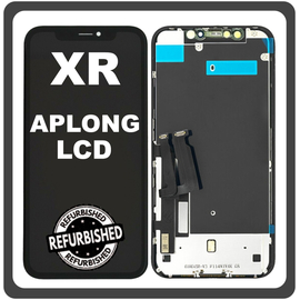 iPhone XR, iPhoneXR (A2105, A1984) APLONG LCD Display Screen Assembly Οθόνη + Touch Screen Digitizer Μηχανισμός Αφής Black Μαύρο (Ref By Apple)​ (0% Defective Returns)