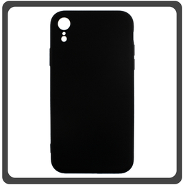 Θήκη Πλάτης - Back Cover, Silicone Σιλικόνη Ultra Thin Feather Black Μαύρο For iPhone XR