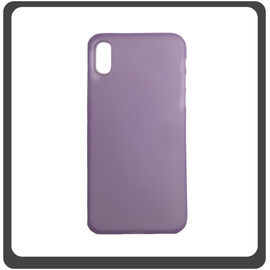 Θήκη Πλάτης - Back Cover, Silicone Σιλικόνη Ultra Thin Feather Purple Μωβ For iPhone X/XS