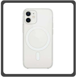 Θήκη Πλάτης - Back Cover, Silicone Σιλικόνη Fine Hole TPU Magnetic Case Transparent Διάφανο For iPhone 11
