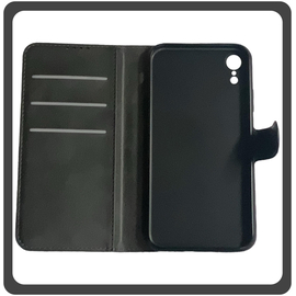 Θήκη Book, Leather Flap Wallet Case Δερματίνη Black Μαύρο For iPhone XR