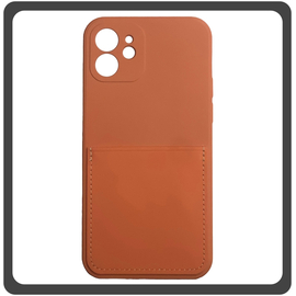 Θήκη Πλάτης - Back Cover, Silicone Σιλικόνη Liquid Inserted TPU Protective Case Orange Πορτοκαλί For iPhone 11