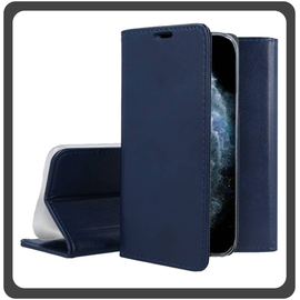 Θήκη Book, Δερματίνη Leather Print Wallet Case Blue Μπλε For iPhone 11