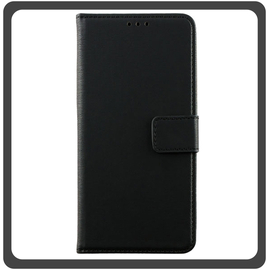 Θήκη Book, Δερματίνη Leather Flap Wallet Case with Clasp Dark Black Μαύρο For iPhone 11