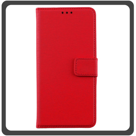 Θήκη Book, Δερματίνη Leather Flap Wallet Case with Clasp Red Κόκκινο For iPhone 11