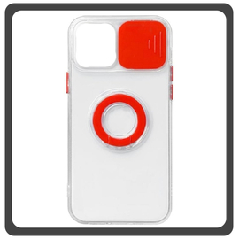 Θήκη Πλάτης - Back Cover, Silicone Σιλικόνη Dazzling Sliding Window Case Red Κόκκινο For iPhone 14 Plus