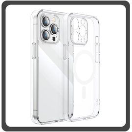 Θήκη Πλάτης - Back Cover, Silicone Σιλικόνη Fine Hole TPU Magnetic Case Transparent Διάφανο For iPhone 14 Pro Max