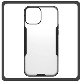 Θήκη Πλάτης - Back Cover, Silicone Σιλικόνη  TPU-Rimmed Acrylic Protective Case Black Μαύρο For iPhone 14 Plus