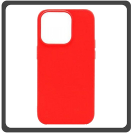 Θήκη Πλάτης - Back Cover, Silicone Σιλικόνη High Quality Liquid TPU Soft Protective Case Red Κόκκινο For iPhone 14 Pro Max