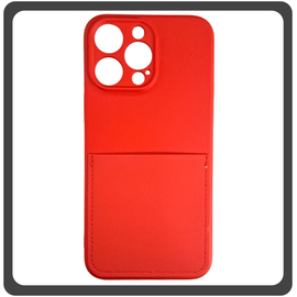 Θήκη Πλάτης - Back Cover, Silicone Σιλικόνη Liquid Inserted TPU Protective Case Red Κόκκινο For iPhone 14 Pro Max