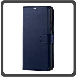 Θήκη Book, Δερματίνη Leather Flap Wallet Case with Clasp Dark Blue Μπλε For iPhone 14 Pro Max