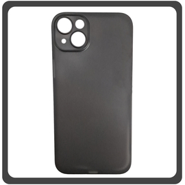 Θήκη Πλάτης - Back Cover, Silicone Σιλικόνη Ultra Thin Feather PP Case Black Μαύρο For iPhone 14 Plus