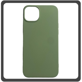 Θήκη Πλάτης - Back Cover, Silicone Σιλικόνη High Quality Liquid TPU Soft Protective Case Green Πράσινο For iPhone 14 Plus