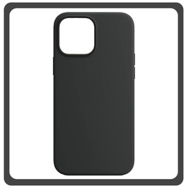 Θήκη Πλάτης - Back Cover, Silicone Σιλικόνη High Quality Liquid TPU Soft Protective Case Black Μαύρο For iPhone 13