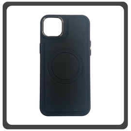 Θήκη Πλάτης - Back Cover, Silicone Σιλικόνη Liquid Magnetic Skin Protection Case Black Μαύρο For iPhone 12 Pro Max