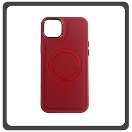 Θήκη Πλάτης - Back Cover, Silicone Σιλικόνη Liquid Magnetic Skin Protection Case Red Κόκκινο For iPhone 12 Pro Max