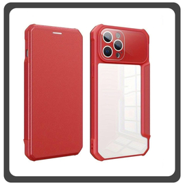 Θήκη Book, Leather Δερματίνη Colorful Magnetic Case Red Κόκκινο For iPhone 13 Pro Max