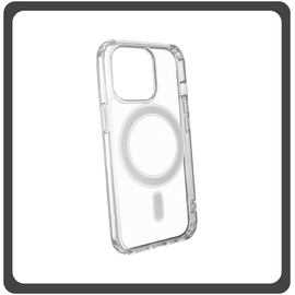 Θήκη Πλάτης - Back Cover, Silicone Σιλικόνη Fine Hole TPU Magnetic Case Transparent Διάφανο For iPhone 12​​