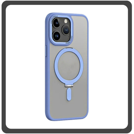 Θήκη Πλάτης - Back Cover, Silicone Σιλικόνη Creative Invisible Bracket Protective Case Sky Blue Μπλε For iPhone 12 / 12 Pro