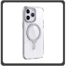 Θήκη Πλάτης - Back Cover, Silicone Σιλικόνη Creative Invisible Bracket Protective Case Silver Ασημί For iPhone 12 / 12 Pro