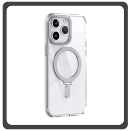 Θήκη Πλάτης - Back Cover, Silicone Σιλικόνη Creative Invisible Bracket Protective Case Silver Ασημί For iPhone 13 Pro Max
