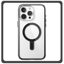 Θήκη Πλάτης - Back Cover, Silicone Σιλικόνη Pattern Plated Magnetic Case Black Μαύρο For iPhone 12 Pro Max