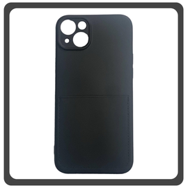 Θήκη Πλάτης - Back Cover, Silicone Σιλικόνη Liquid Inserted TPU Protective Case Black Μαύρο For iPhone 13