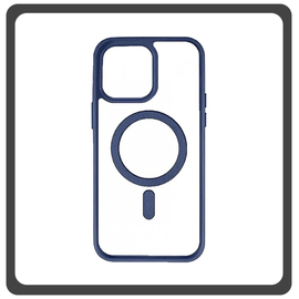 Θήκη Πλάτης - Back Cover, Silicone Σιλικόνη Frosted Edge Macaroon Magnetic Case Sky Blue Μπλε For iPhone 13 Mini