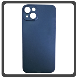 Θήκη Πλάτης - Back Cover, Silicone Σιλικόνη Ultra Thin Feather PP Case Dark Blue Μπλε For iPhone 13