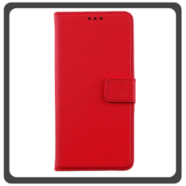 Θήκη Book, Δερματίνη Leather Flap Wallet Case with Clasp Red Κόκκινη For iPhone 14 Pro