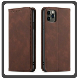 Θήκη Book, Leather Δερματίνη Print Wallet Case Brown Καφέ For iPhone 13 Pro