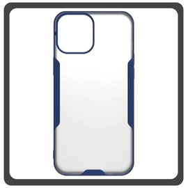 Θήκη Πλάτης - Back Cover, Silicone Σιλικόνη TPU-Rimmed Acrylic Protective Case Blue Μπλε For iPhone 14