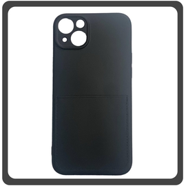 Θήκη Πλάτης - Back Cover, Silicone Σιλικόνη Liquid Inserted TPU Protective Case Black Μαύρο For iPhone 14