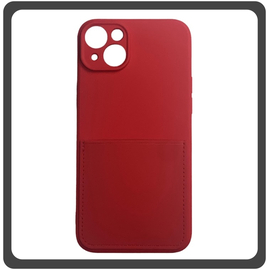 Θήκη Πλάτης - Back Cover, Silicone Σιλικόνη Liquid Inserted TPU Protective Case Red Κόκκινο For iPhone 14