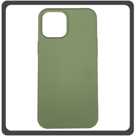 Θήκη Πλάτης - Back Cover, Silicone Σιλικόνη High Quality Liquid TPU Soft Protective Case Matcha Green Πράσινο For iPhone 12 / 12 Pro
